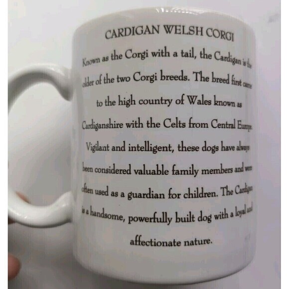 Welsh Corgi Picture Mug Cup Dog Breed Biography Coffee Tea Mug Dog Lover - Picture 2 of 6